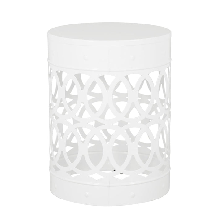 DIANJIE Outdoor Metal end Table Large