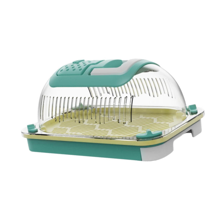 balikha Reptiles -Trarium -Lebenschaft Kaufig Clear Comfortable Reptile Breeder Box Transparent Reptiles Cage for Frog Terrrapine Turtle Snake S