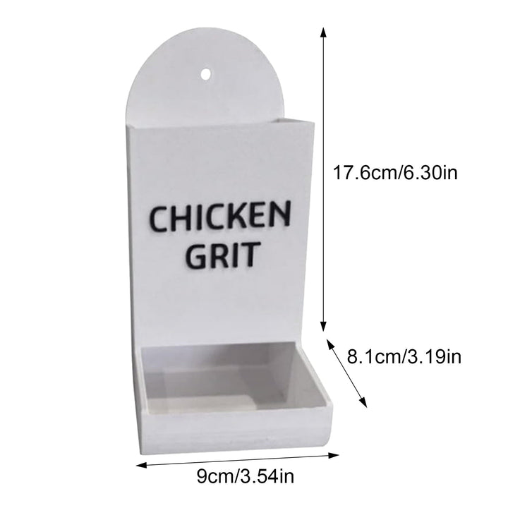 BULLPAW 2Pcs Chicken Oyster Shell Feeder 3D Printed Dual Purpose Hanging Chicken Feeder Trough Precision Nutrition Gravities Poultry Feeder Coop Accessories