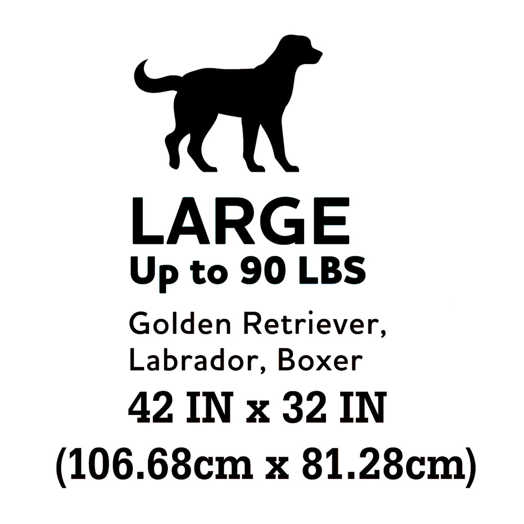 Vibrant Life Bed for Dogs, Gusseted Mat, Removable & Washable Cover, Tan Plaid, 42" x 32"