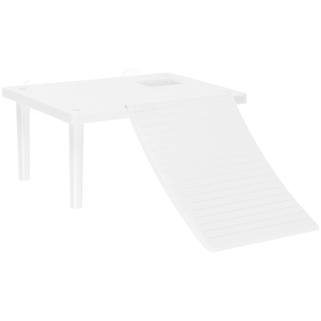 Tortoise Basking Platform Reptile Cave Hideout Turtle Tank Aquarium Accessories for Leopard Geckos Frogs and Small Bearded Dragons