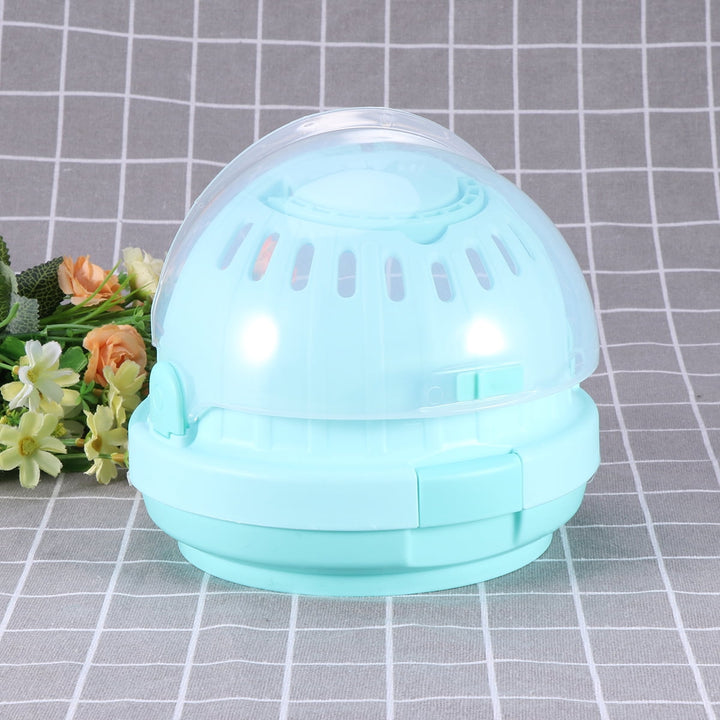 Plastic Shape Portable Outdoor Travel Carrier for Small Animal (Green)