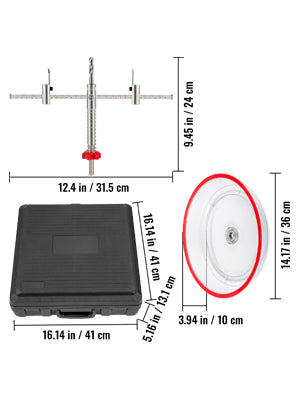 VEVOR 40-200mm 40-300mm Adjustable Steel Hole Saw Cutter Kit w/ Shield Hole Cutter Drill Bit DIY Tool for Sheetrock Veneer Slate