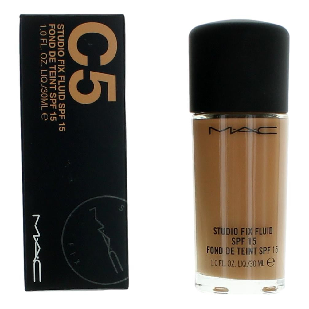 Mac Studio Fix Fluid Spf15 By Mac, 1 Oz Foundation - C5