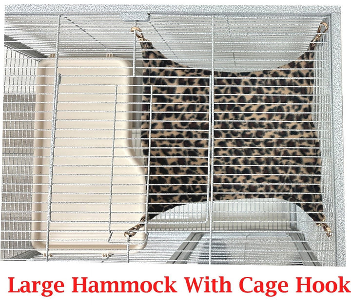 LARGE Two Story Double Unit Small Animal Critter Hamster Habitat Mouse Rat Gerbil Home Guinea Pig House Tight 1/2-inch Wire Spacing Rolling Cage for Ferret Chinchilla Sugar Glider Hedgehog