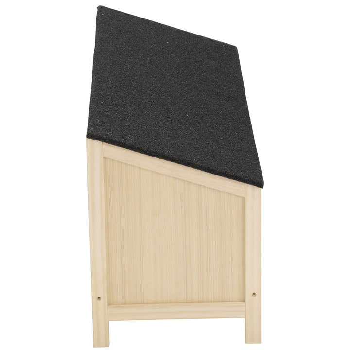 Chicken Coop with Waterproof Roof Wood Cage with 3 Nest Areas 33.9"x16.1"x11.8"