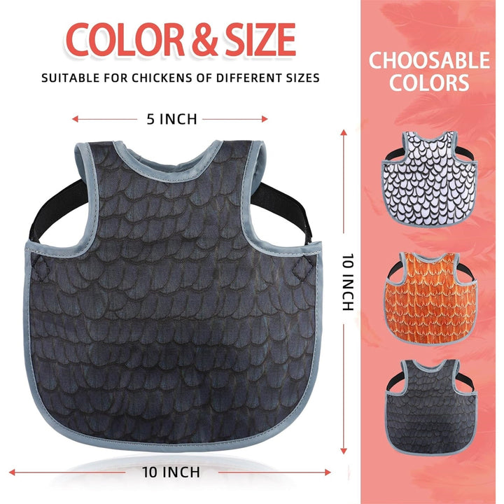 UOSIA 2Pcs Chicken Saddles for hens, Chicken Apron Back Protector for Hens