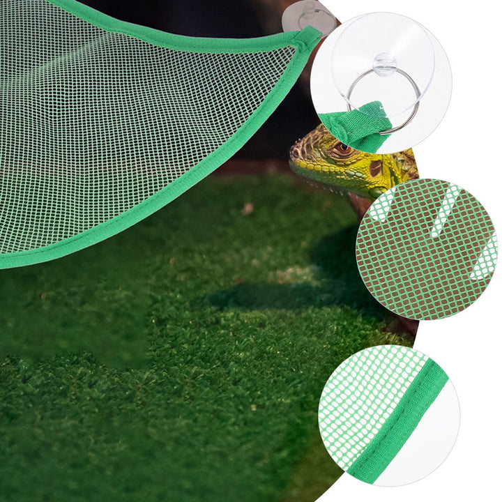 RENACLIPY Pet Hammock for Cage Good Air Permeability Green 2Pcs