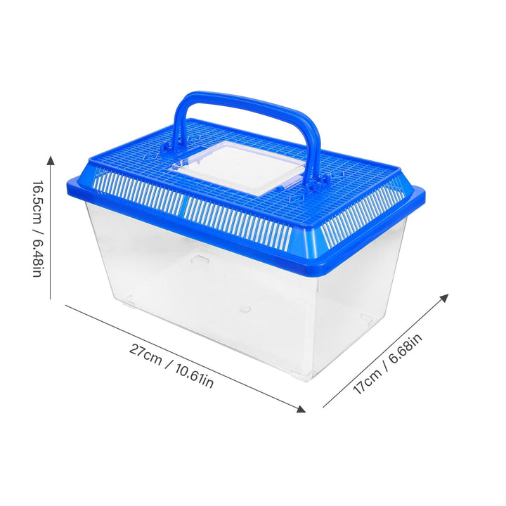 Turtle Living Tank,Turtle Tank with Platform Creative Turtle Carrying Box Tank Practical Turtle Tank Aquarium