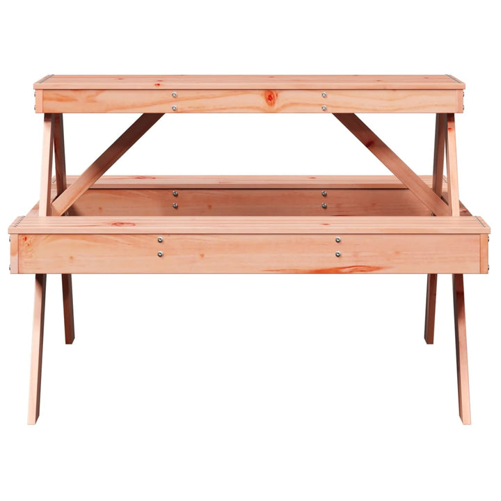 vidaXL Picnic Table Natural Wood Solid Douglas Fir Wood Medium Durable