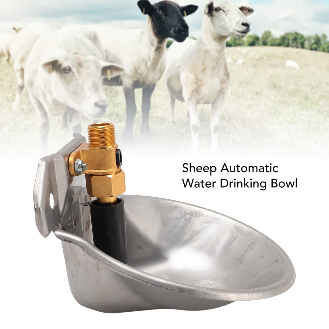 Automatic Cow Drinking Water Bowl, Livestock Water Troughs Smooth Edge Rust Resistant Easy To Clean Stainless Steel With Valve Touch Switch For Farm
