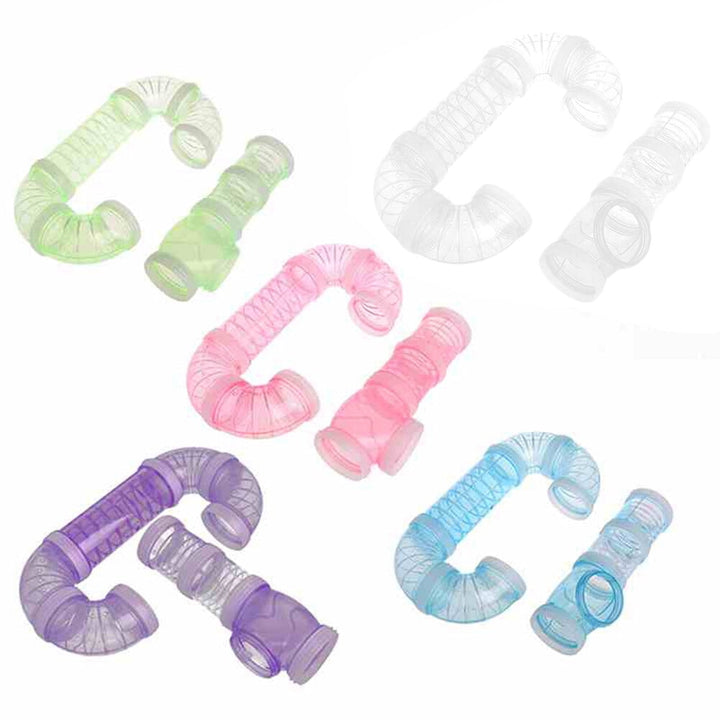 2 Pcs Guinea Pig Accessories Animal Cage Tube Small Pet Toys Animal Toys Pet Toys Hamster Toy Pipe