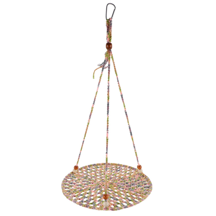 FUEENIRVA Hanging Bed Reptile Hammock Cotton Rope 1 Set 9.82X9.82X14.93in