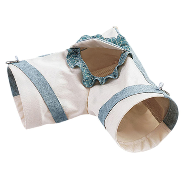 TOOYFUL Guinea Pig Tunnel Cave Self Entertainment Portable Corner Tunnel Hamster Hideout Toy for Chinchilla Small Animals Ferret Mice L