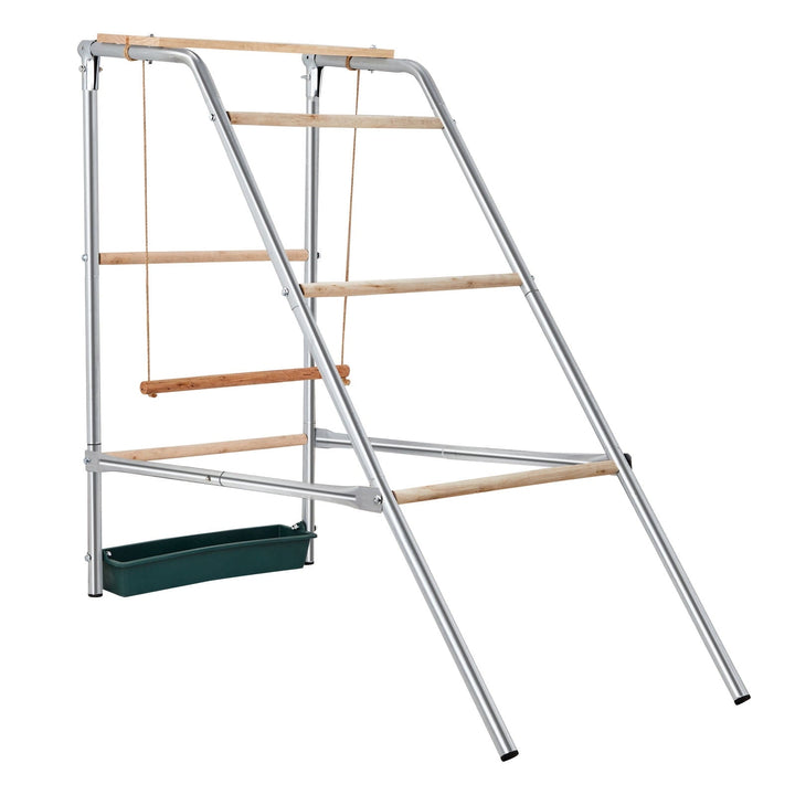 42" Round Chicken Perch - 4-Tier Outdoor Poultry Roost for Hens/Ducks, Metal & Wood Construction