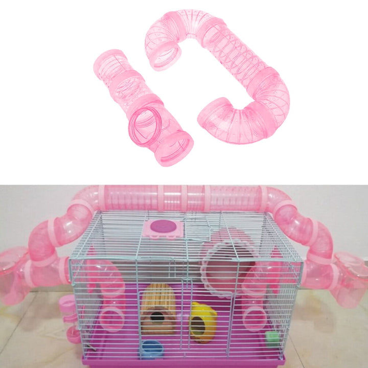 2 Pcs Guinea Pig Accessories Animal Cage Tube Small Pet Toys Animal Toys Pet Toys Hamster Toy Pipe