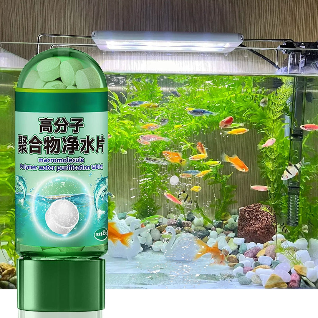 Cadorn High - Quality Polymer Water Purification Tablets for Fish Tank - Water Quality Purification, Softening & Deodorization