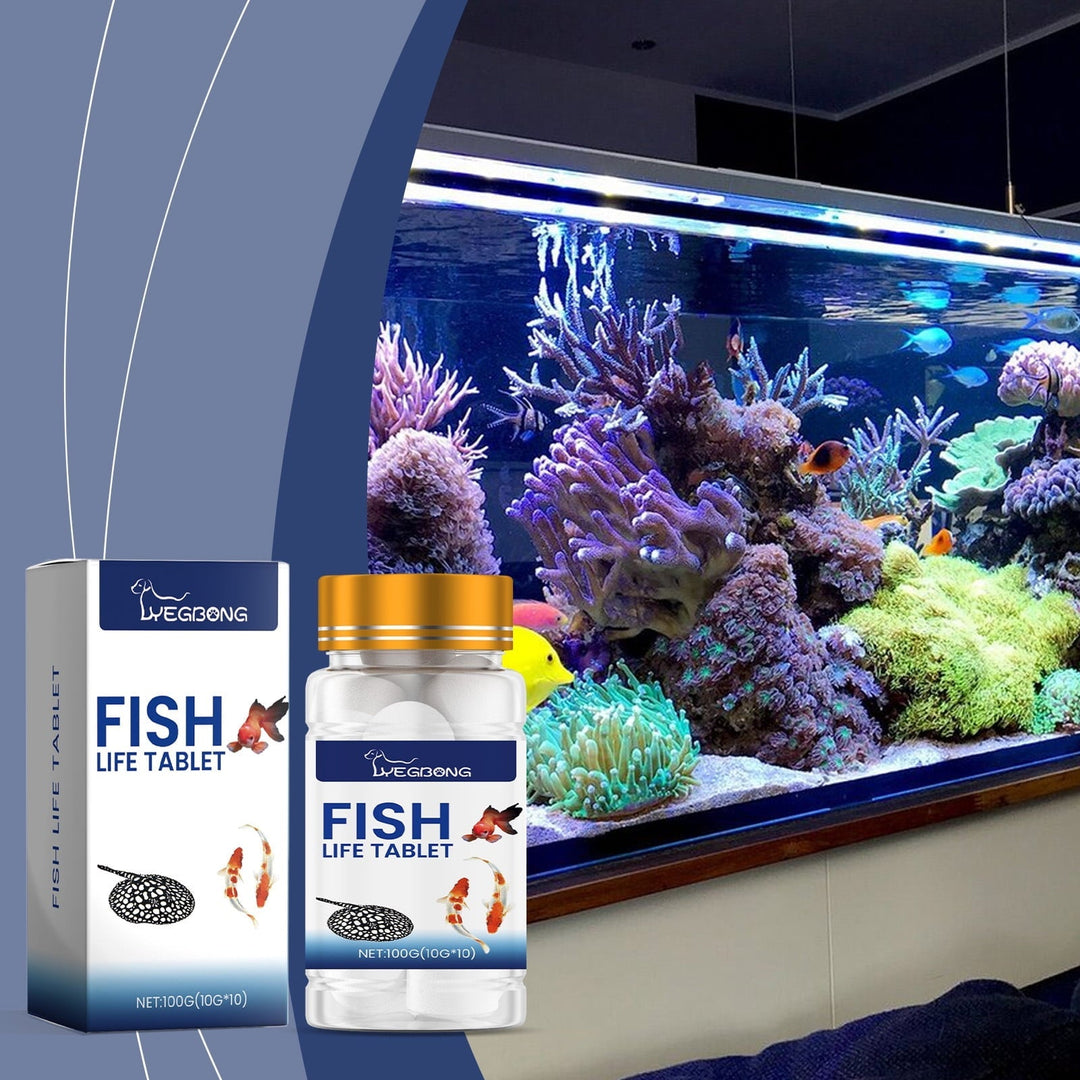 Yegbong Ornamental Fish Aquarium Salt Slices Fish Tank Salt Ornamental Fish Special Fish Salt for Fish Farming Salt Slices Mineral Salt