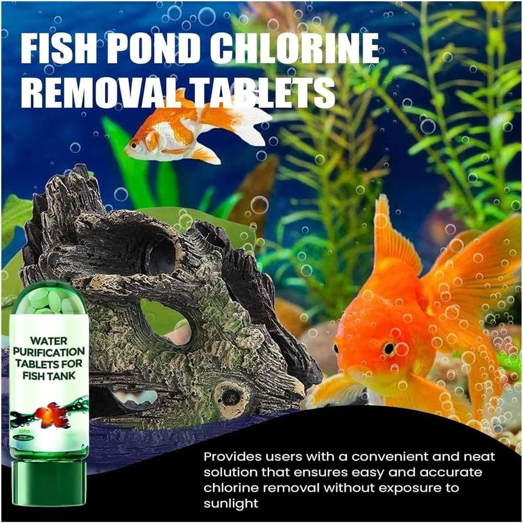 Powerful Aquarium Water Purification Tablet Water Purification Tablets Water Clarifier For Fish Tank Water Tablets Purification For Drinking Water Purification Tablets For Fish Tank(2PCS)