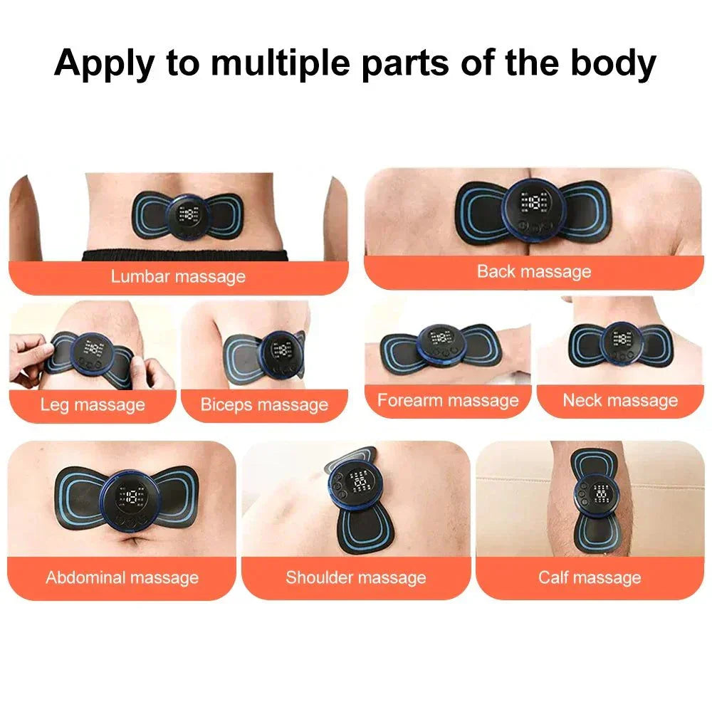 Mini EMS Neck Massager & Back Pain Relief Patch