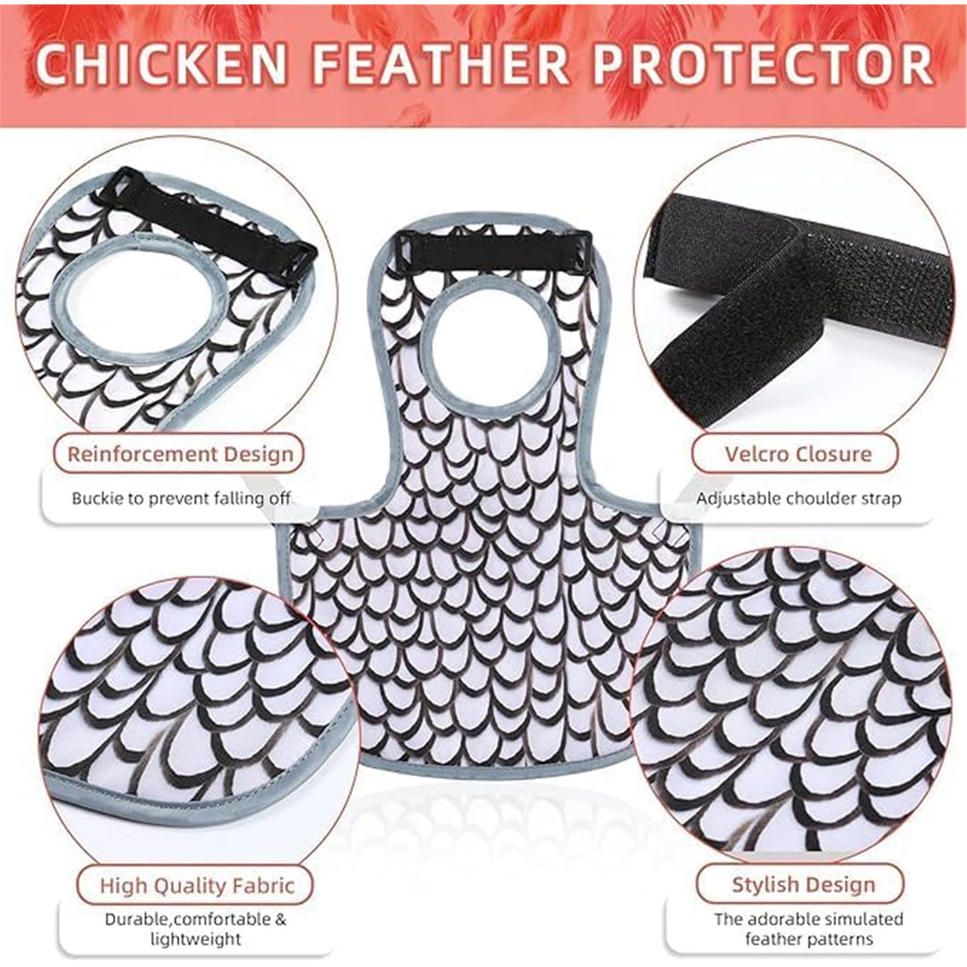 UOSIA 2Pcs Chicken Saddles for hens, Chicken Apron Back Protector for Hens