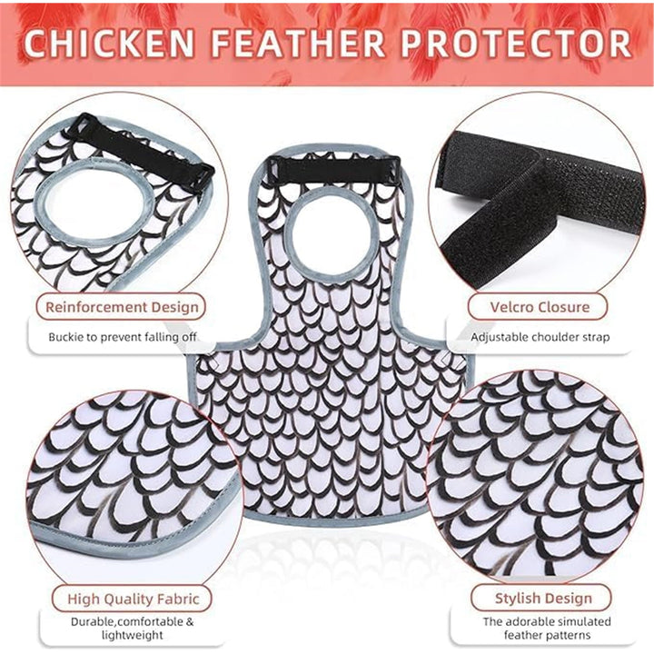UOSIA 2Pcs Chicken Saddles for hens, Chicken Apron Back Protector for Hens