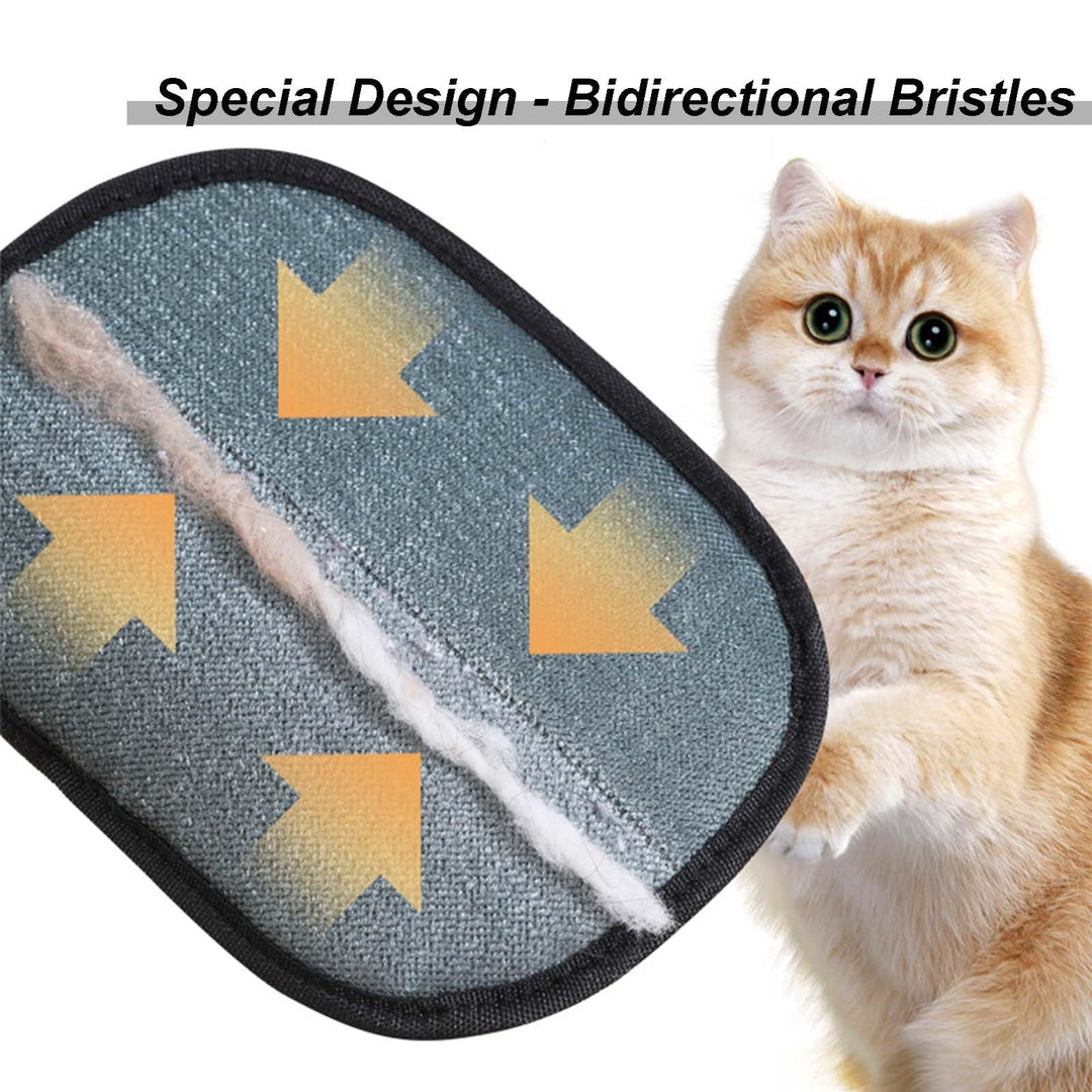 Pet Hair Remover Electrostatic Gloves, Pet Hair Removal Glove for Cats & Dogs, Double-Sided Reusable Electrostatic Gloves for Couch, Clothing, Carpet (2 Pcs)