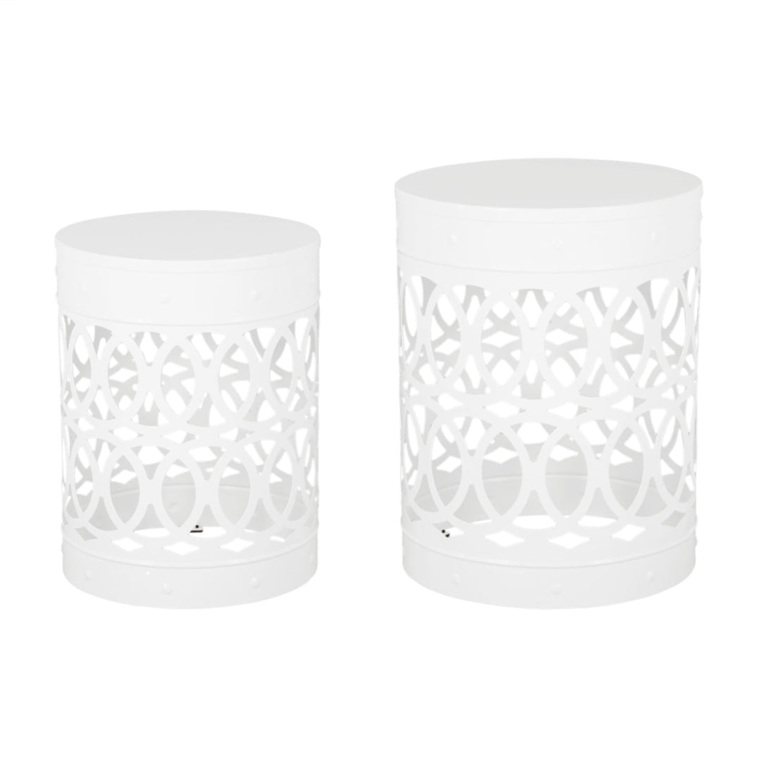 DIANJIE Outdoor Metal S 2 end table