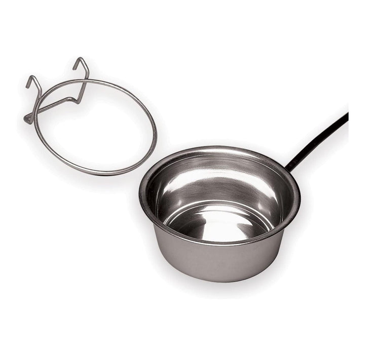 Allied Stainless Steel Heated Pet Bowl with Hutch Mount, 1-Quart
