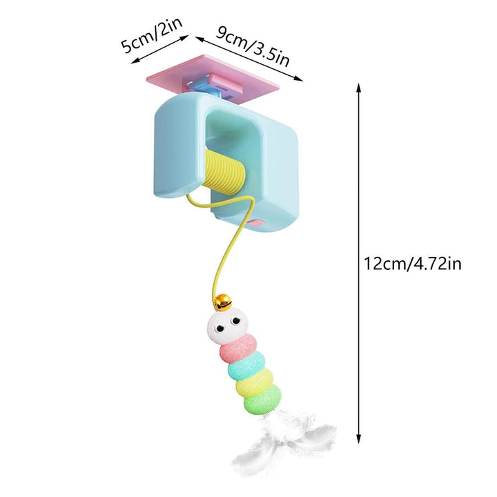 Pet Stress Relief Toys for Cats, Rechargeable Interactive Hanging Door Cat Toy, Automatic Electric Flying Bird Cat Toy for Hunting Exercising Eliminating Boredom