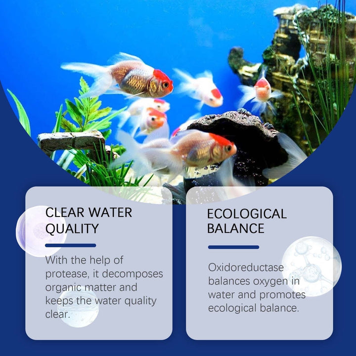 Aquarium Fish Tank Water Purifier | Clear Water Quality Enhancer | Rapid Pollutant Remover | Balances pH | Safe for Fish & Plants | Easy Use | 100ml Bottle | Fish Products