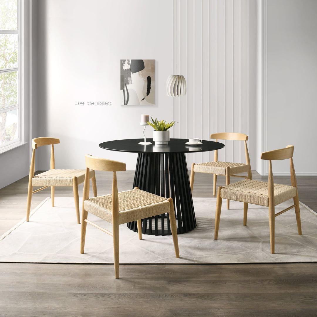 XDECO Wooden Dining Chairs 2-Pack for Indoor Outdoor Living Room Bedroom