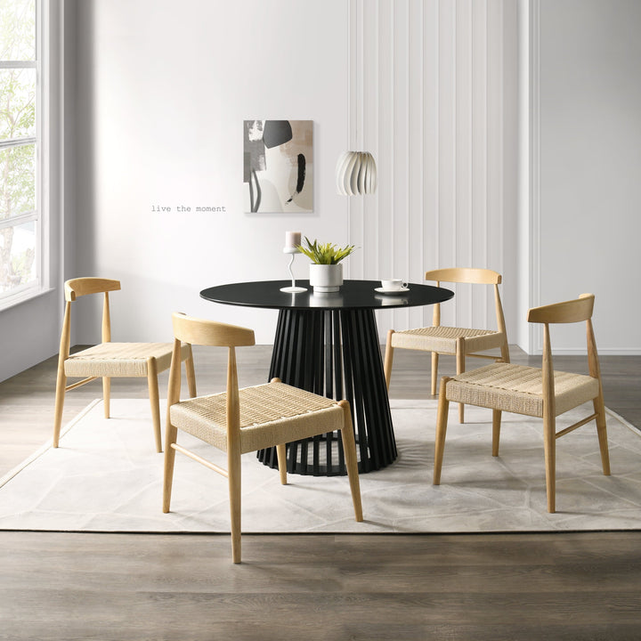 XDECO Wooden Dining Chairs 2-Pack for Indoor Outdoor Living Room Bedroom