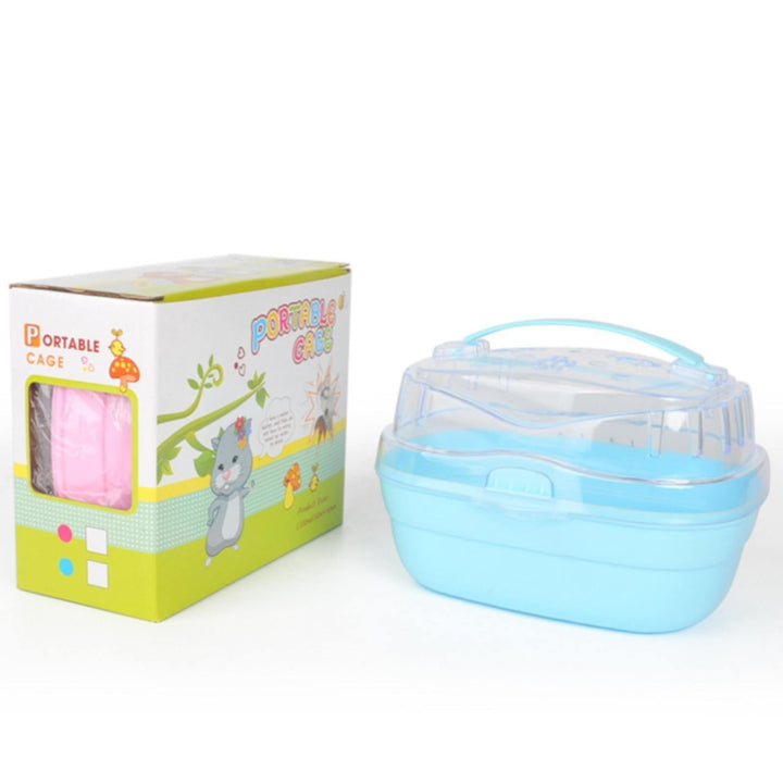 VISALY Portable Small Pet Supplies Carrying Box Hamster Takeaway Transport Cage for Outdoor Travel