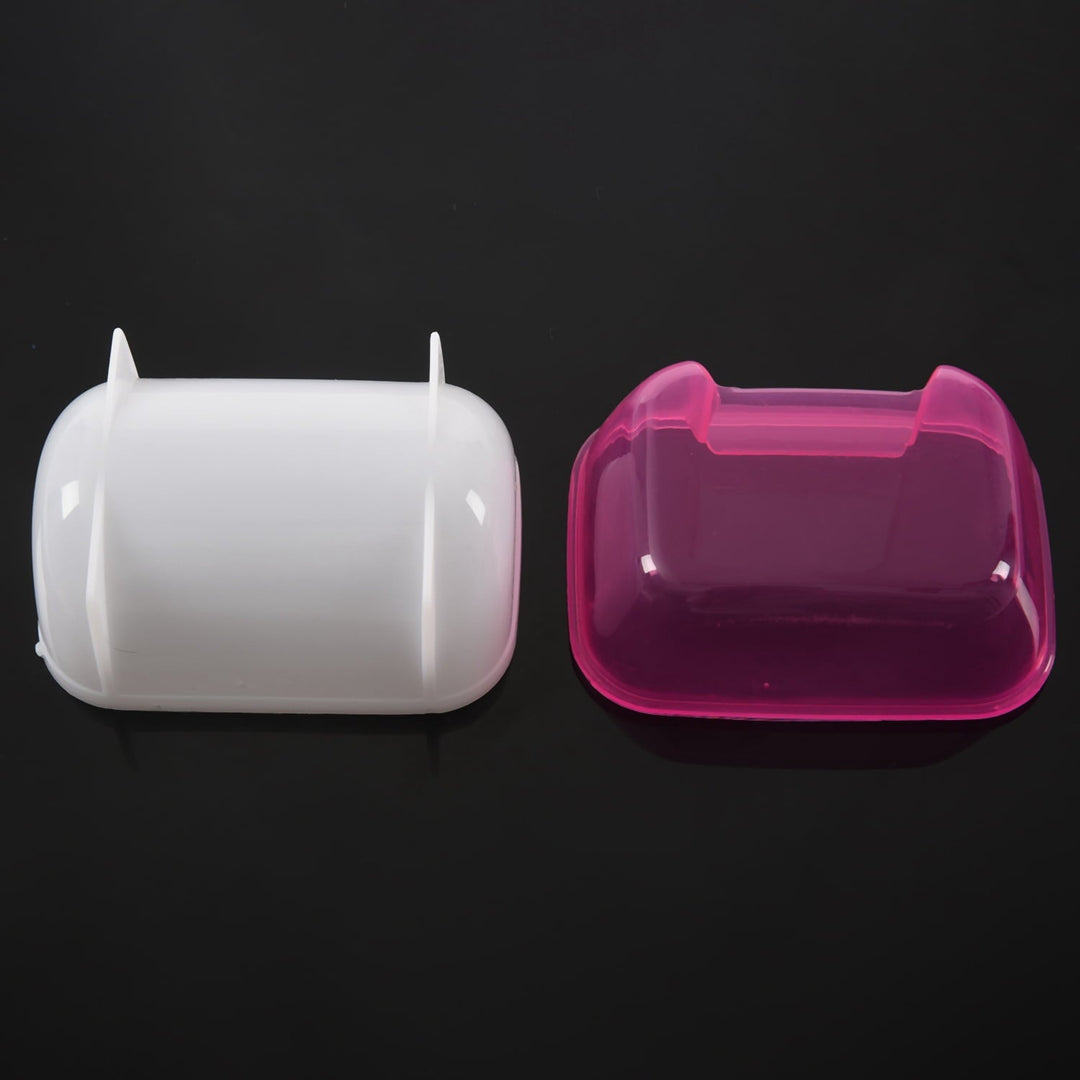 2 Pcs Hamster Supplies: 1 Pcs Pink White Small Hamster Bathing Sand Cage Pet Bathroom 10 X 7 X 7Cm & Pet Jogging Hamster Mouse Mice Small Exercise Toy Running Spinner Sports Wheel