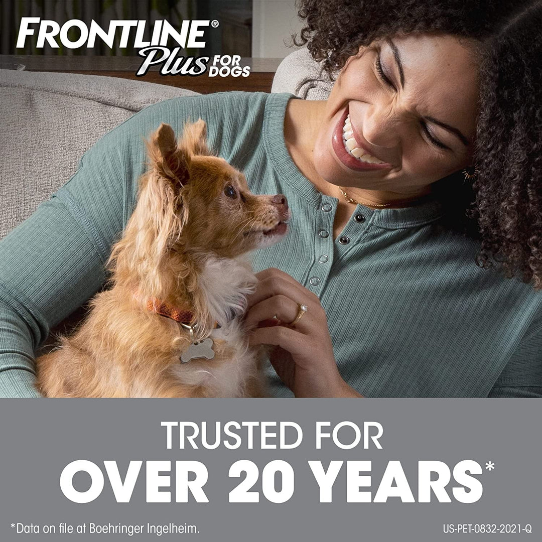 FRONTLINE Plus Flea and Tick Treatment for Dogs (Small Dog, 5-22 Pounds, 6 Doese)