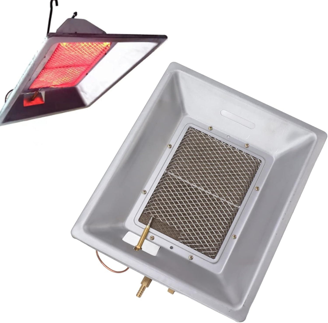 Fdit Large Heating Area, Efficient Manual Infrared Gas Brooder Heater, Warm 700 to 900 Chicks, Applicable for Poultry Coop, Duck, Piglet House