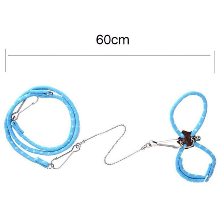 QUTETN Hamster Small Pet Harness With Bell Adjustable Pet Rat Mouse Hamster Harness Rope Vest Leash Traction Rope For Ferrets Pet Rats