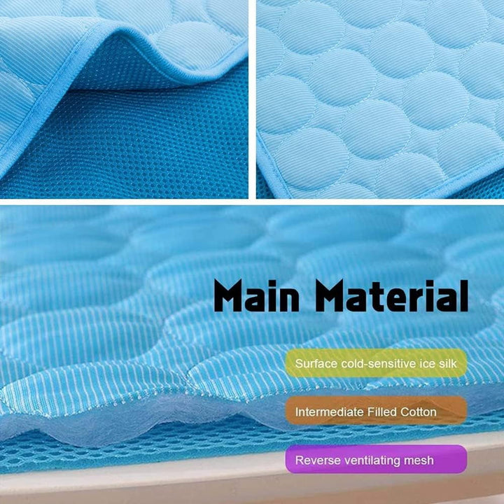 3 PCS Summer Cooling Mat for Rabbit, Washable Guinea Pig Bed, Breathable Ice Silk Self-Cooling Blanket Bed Mat for Rabbits Guinea Pigs Chinchillas Ferret Small Animal