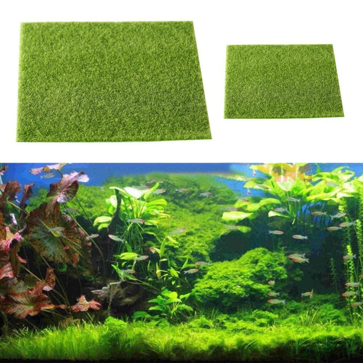 Artificial Fish Tank Plant Landscap Water Aquatic Aquarium 2022 Grass Lawn X9C4