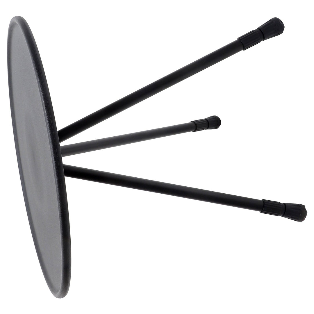 UPOUART 1Pcs Black Round Portable Picnic Table for Outdoor Camping and Barbecue