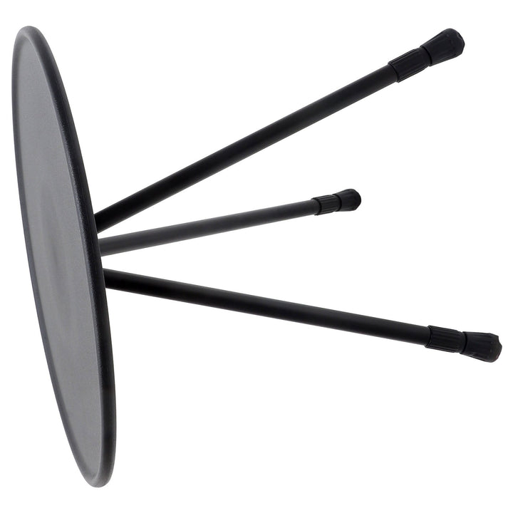 UPOUART 1Pcs Black Round Portable Picnic Table for Outdoor Camping and Barbecue