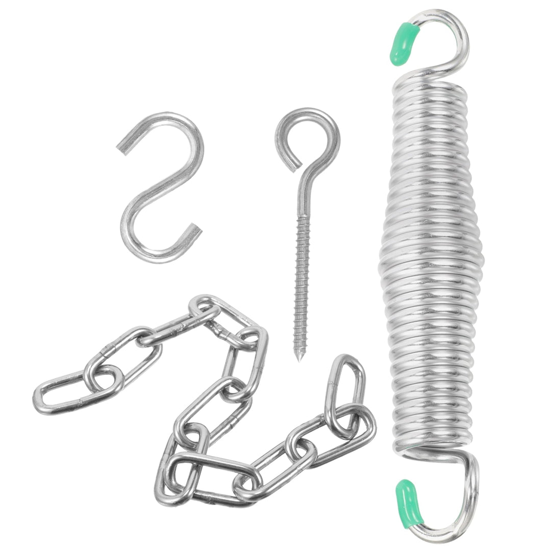 Nestingho 1Set Galvanized Iron Hammock Spring Kit For Hanging Chairs Plants Punching Bags Outdoor Supply Swing Fixing