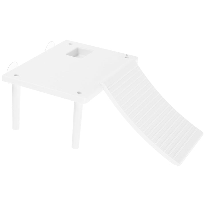 Tortoise Basking Platform Reptile Cave Hideout Turtle Tank Aquarium Accessories for Leopard Geckos Frogs and Small Bearded Dragons