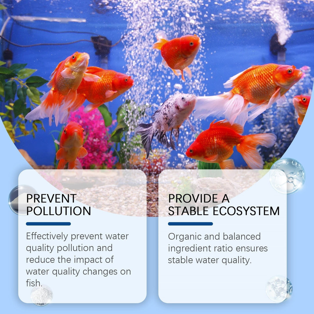 Rwvbm Aquarium Water Purifier & Algaecide Removes Moss,Powder & Waste Improves Water & Fish Health Safe for All Fish Tanks Easy-to-Use (1 Pack)