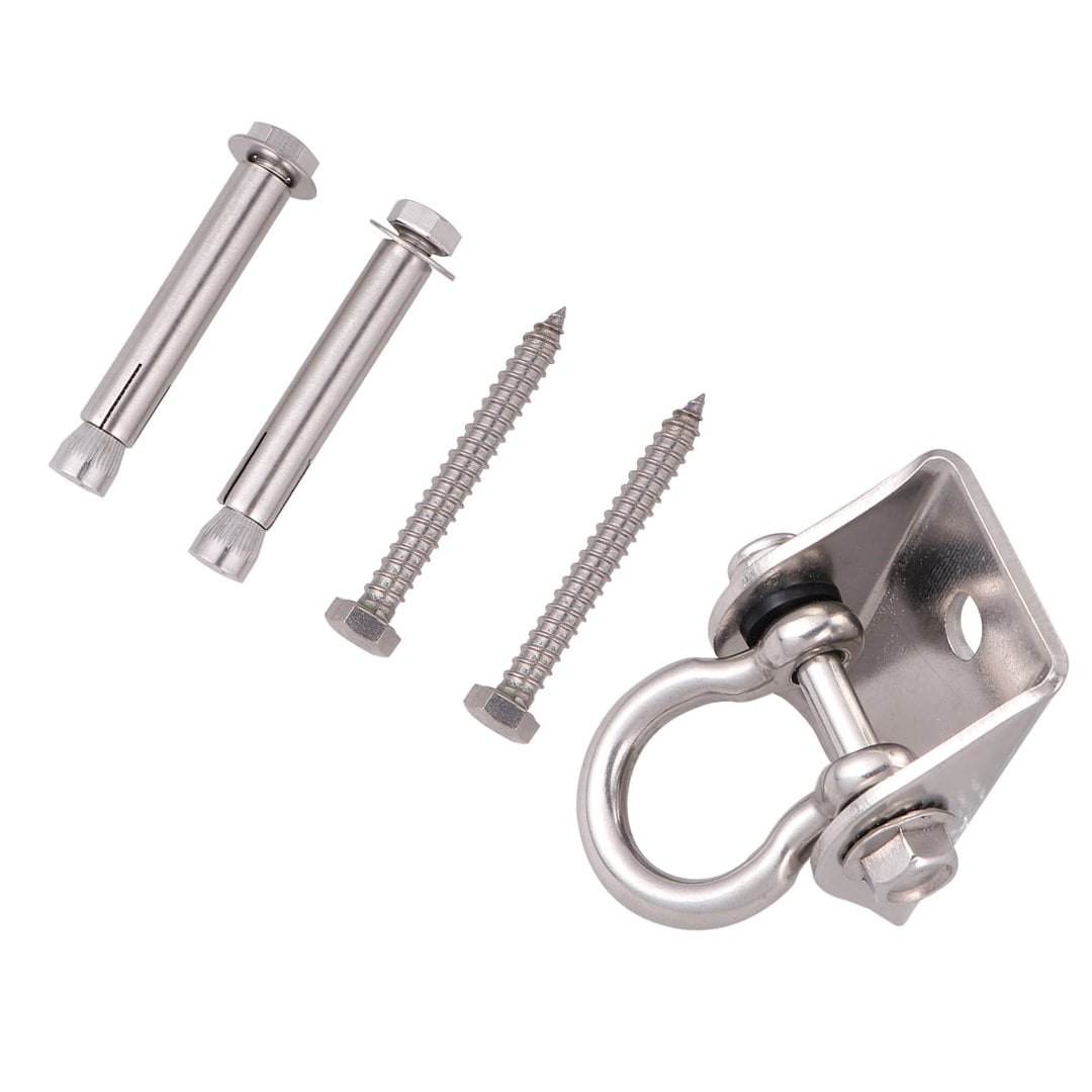 LOLIPPYY Stainless Steel Swivel Hook for Hammock Swing Chair Home Use Silver 360 Degree Rotation Without Twisting 1 Set