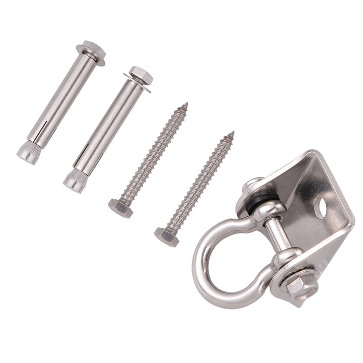 LOLIPPYY Stainless Steel Swivel Hook for Hammock Swing Chair Home Use Silver 360 Degree Rotation Without Twisting 1 Set