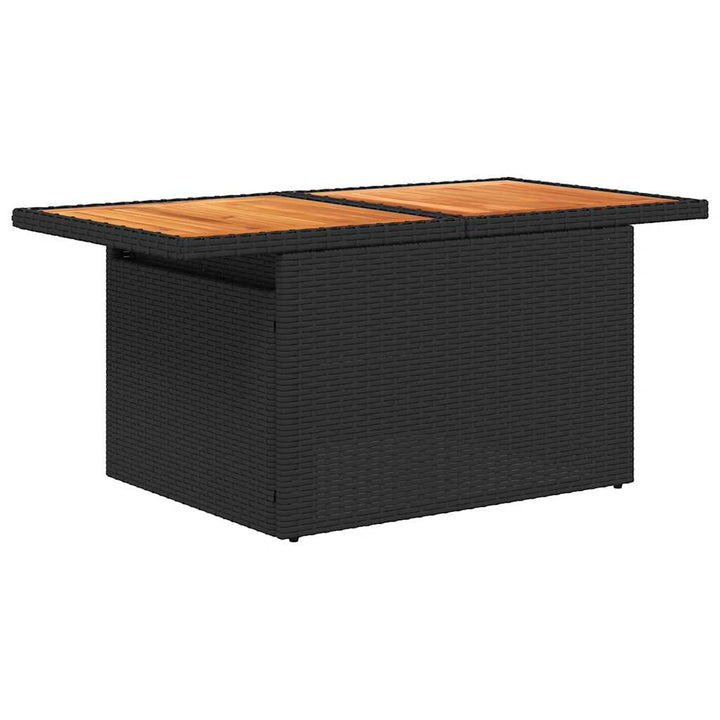 vidaXL Garden Sofa Set Black and White