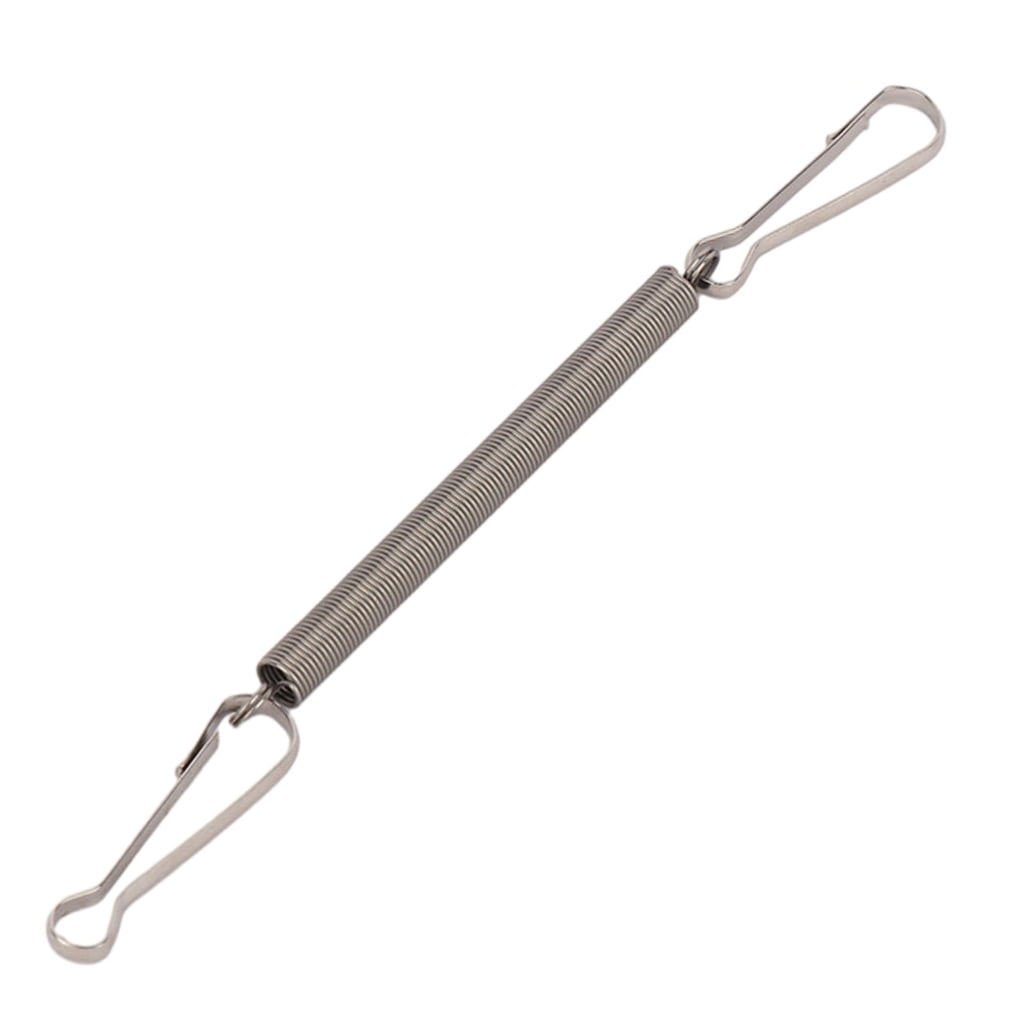 3.1in Metal Spring with 2 Clips for Hamster Rabbit Guinea Pigs Water Dispenser