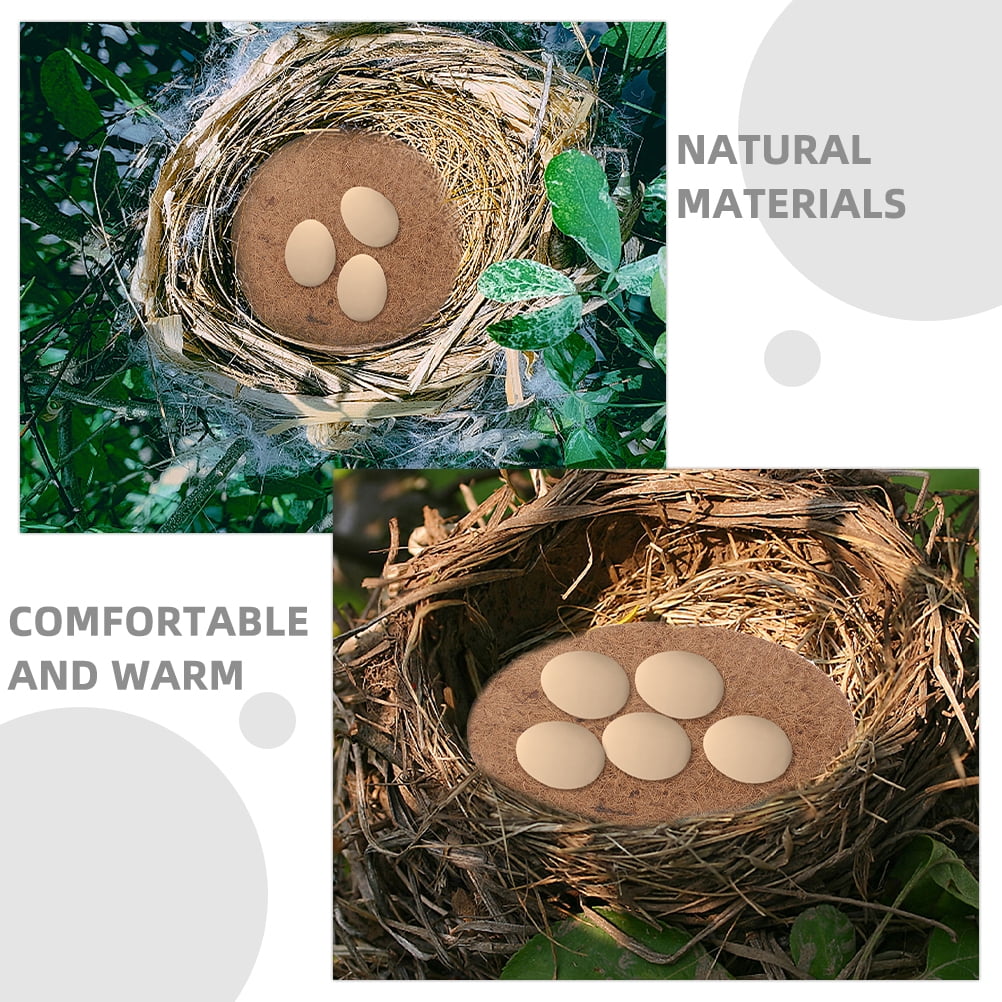 Dayesque 6pcs Chicken Nesting Box Pads Nesting Box Liners Chicken Bedding for Coop Nesting Pads Chicken Laying Boxes Nesting Pads for Chicken Coop Chicken Nesting Box Pads Light Brown 21cm